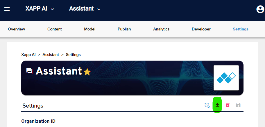 Exporting Importing XAPP AI