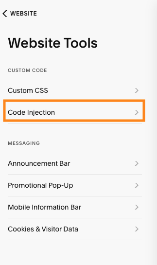 Select code injection